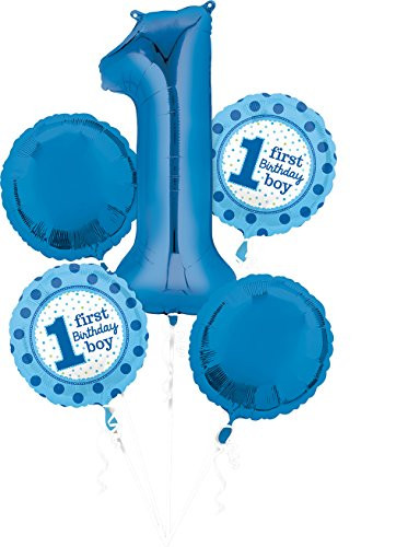 Anagram Amscan 3254301 1st Birthday Boy Foil Balloon Bouquet