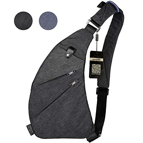 TOPNICE Sling Bag Crossbody Shoulder Chest Anti Theft Travel Personal Pocket Bag for Women Men Water Resistance in Dark Gray