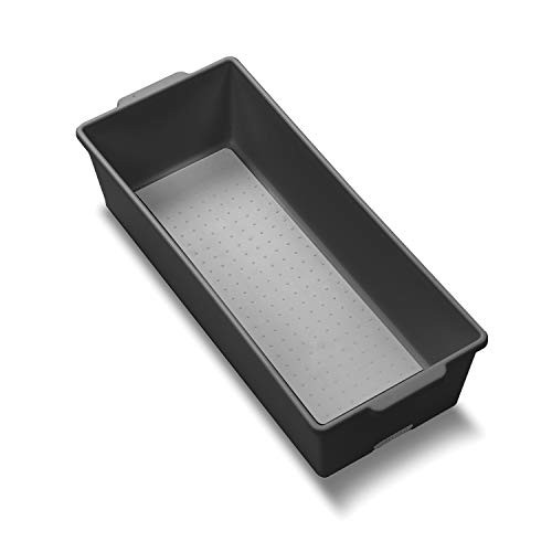 madesmart Classic Large Deep Bin - Granite | CLASSIC COLLECTION | 16.50" x 6.75" | Heavy-duty | Multi-purpose Storage Organizer | Non-slip Lining and Rubber Feet | BPA-Free