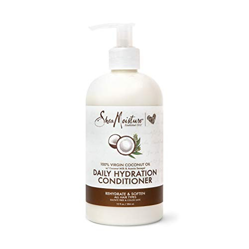 SheaMoisture Daily Hydration Conditioner For All Hair Types 100% Virgin Coconut Oil Sulfate-Free 13 oz SheaMoisture Daily Hydration Conditioner For All Hair Types 100% Virgin Coconut Oil Sulfate-Free 13 oz
