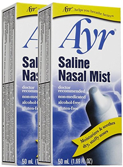 Ayr Saline Nasal Mist, 2 pk