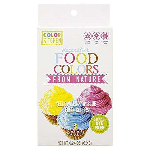 ColorKitchen Food Color Set of 3 (Pink, Blue, Yellow) .24 ounce