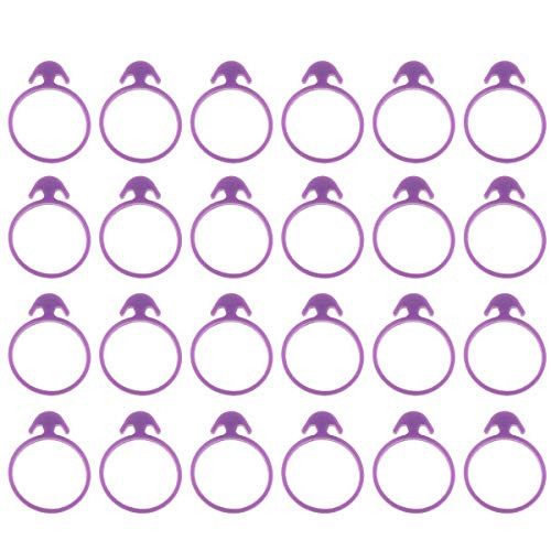 TOYANDONA 48PCS Icing Bag Ties Piping Bag Ties Cake Decorating Icing Bag Sealing Fixed Ring Tied Up Rubber Band