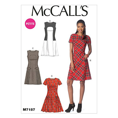 McCall's Patterns M7187 Misses'/Miss Petite Dresses Sewing Template, E5 (14-16-18-20-22)