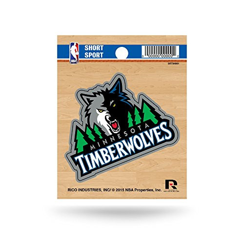 NBA Minnesota Timberwolves Die Cut Team Logo Short Sport Sticker