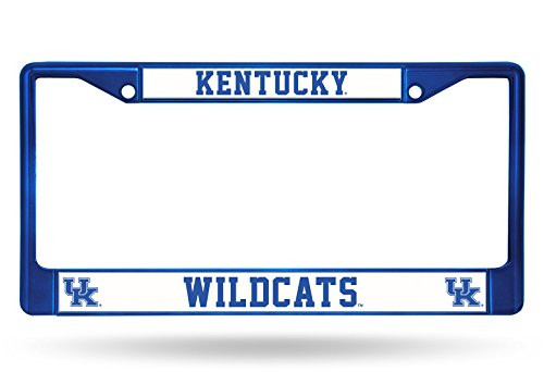 Rico Industries FCC190103BL NCAA Kentucky Wildcats Team Colored Chrome License Plate Frame, Blue,12-inch by 6-inch Rico Industries FCC190103BL NCAA Kentucky Wildcats Team Colored Chrome License Plate Frame, Blue,12-inch by 6-inch