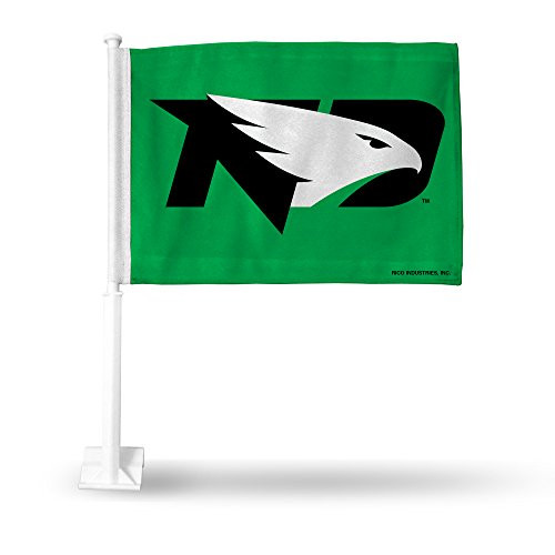 NCAA Rico Industries Car Flag including Pole, North Dakota Fighting Hawks