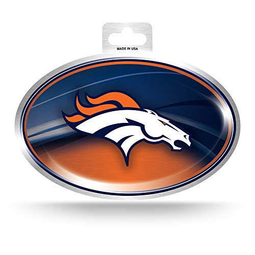NFL Rico Industries Metallic Team Logo Sticker, Denver Broncos NFL Rico Industries Metallic Team Logo Sticker, Denver Broncos