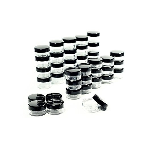 5 Gram Cosmetic Containers 50pcs Sample Jars Tiny Makeup Sample Containers with lids