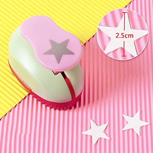Craft Hole Punch Paper Puncher-Scrapbook Hole Punch Craft Puncher-Shape Punch for Decorating Paper Crafts, Card Making, Envelopes (Star)