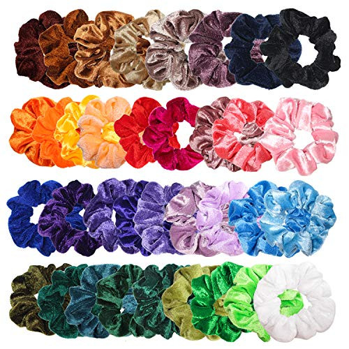 Hair Scrunchies 35 Pcs Velvet Elastic Hair Bands Scrunchy Hair Ties Ropes Scrunchie for Women Girls Hair Accessories SKOCHE Hair Scrunchies 35 Pcs Velvet Elastic Hair Bands Scrunchy Hair Ties Ropes Scrunchie for Women Girls Hair Accessories SKOCHE