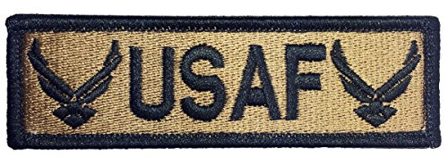 Papapatch Tactical USAF Hook and Loop Touch Fasteners Backing Tab Patch - Coyote Tan (PS-Hook-TAB-USAF-Coyote)