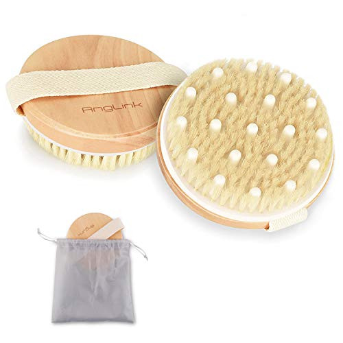 Dry Brushing Body Brush - Round Exfoliating Brush, Body Brush, Dry Brush for Cellulite and Lymphatic Drainage Massager, Body Scrubber Brush for Skin & Body Exfoliator, Skin Brush Dry Brushing Body Brush - Round Exfoliating Brush, Body Brush, Dry Brush for Cellulite and Lymphatic Drainage Massager, Body Scrubber Brush for Skin & Body Exfoliator, Skin Brush