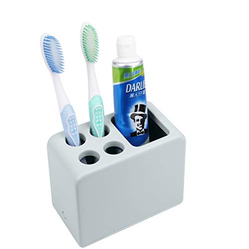Shorpmorl Toothbrush Holder,Toothpaste Stand Rack,Japanese Toothbrush Organizer for Electric Toothbrush, Toothpaste, Razor Multifunctional Bathroom Toothpaste Caddy for Vanity Countertops,Gray Blue Shorpmorl Toothbrush Holder,Toothpaste Stand Rack,Japanese Toothbrush Organizer for Electric Toothbrush, Toothpaste, Razor Multifunctional Bathroom Toothpaste Caddy for Vanity Countertops,Gray Blue