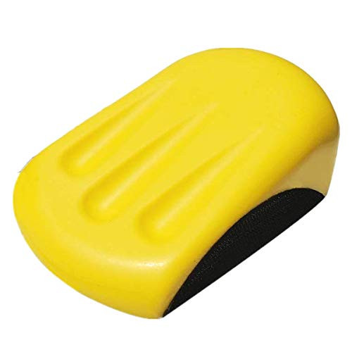5 Inch Mouse Hook and Loop Hand Sanding Block Ideal for Wood Furniture Restoration Home Arts and Crafts, Hook Backing Plate for 5-inch Sanding Disc Sandpaper