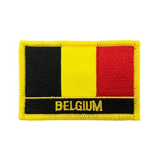 Belgium Belgian National Flag Embroidered Iron on Patch