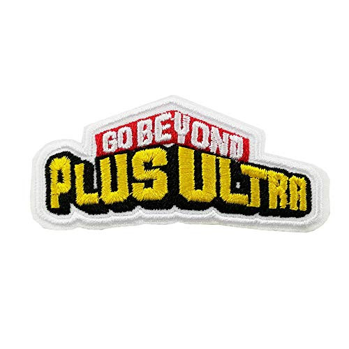 Go Beyond Plus Ultra Embroidered Iron on Sew on Patches Meme Hat Deco Badge