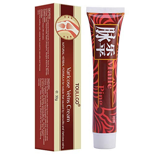 Varicose Veins Cream, Varicose Vein Treatment, Vein Cream for Spider Veins, Relief Phlebitis Angiitis Inflammation Blood Vein Veins Vasculitis Treatment Legs, Herbal Care Ointment Relief Phlebitis 30g