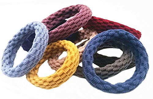 Hodooly 50 Pcs Elastics Hair Ties No Crease Seamless Soft Thick Hair Ties Ponytail Holders Rubber Bands Rope Headband for Girls Women Hodooly 50 Pcs Elastics Hair Ties No Crease Seamless Soft Thick Hair Ties Ponytail Holders Rubber Bands Rope Headband for Girls Women