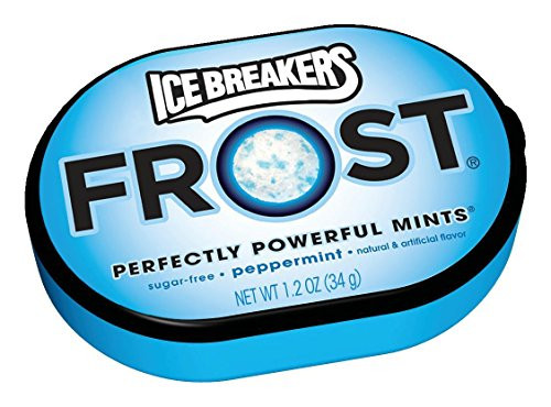 ICE BREAKERS FROST Mints (Peppermint, 1.2-Ounce Containers, Pack of 12)
