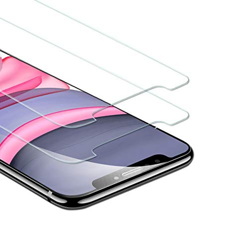 REAWUL Screen Protector for iPhone 11 iPhone XR 6.1 Inch, 9H 2.5D Tempered Glass Film, 2-Pack