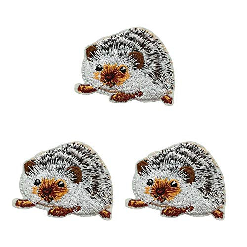 Small Hedgehog Embroidered Iron on Patch