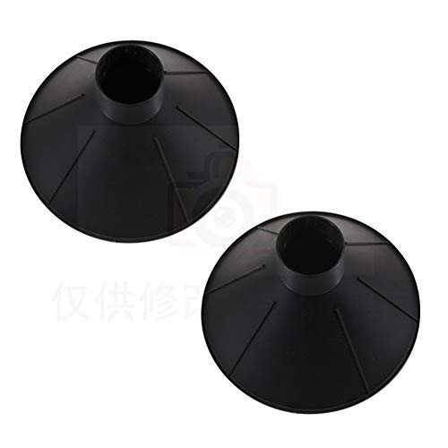 YOTO Round Windshield Ice Scraper Magic Cone-Shaped Car Windshield Ice Scraper, for Car Funnel Windshield Wiper Magic Snow Remover (Black-2PCS)