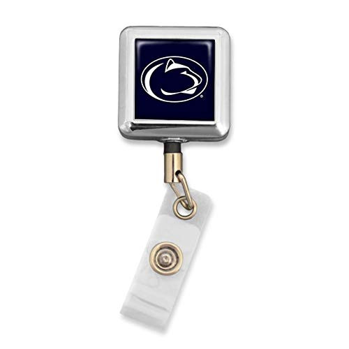 FTH Penn State Nittany Lions Square Badge Reel with Alligator Clip
