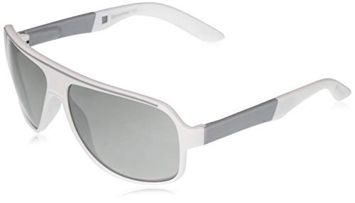 Southpole 573SP Shield Sunglasses, White & Grey, 62 mm