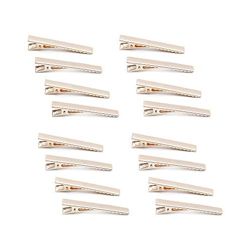 David Angie 50 Pack Metal Alligator Hair Clips for Hairdressing DIY (5.5x0.8cm)