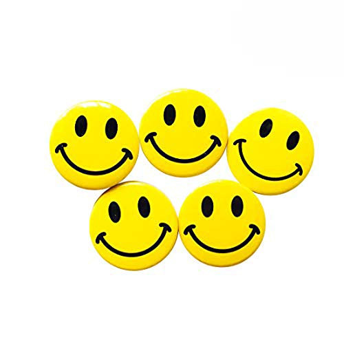 35 Pcs Mini Classic Smiley Smile Face Pinback Buttons Metal Button Backpack Jackets Pins 1 Inch Size