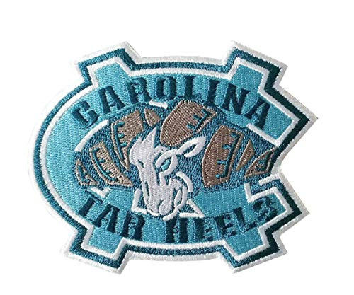 Yibuoo North Carolina Tar Heels Embroidered Patch Iron on Logo Vest Jacket Cap Hoodie Backpack Patch Iron On/sew on Patch