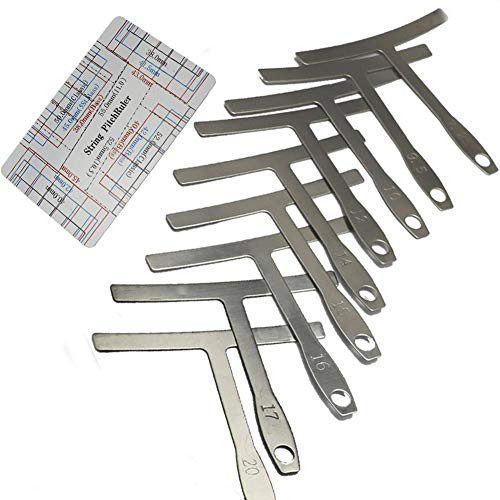 HENGYEE Understring Radius Gauge Luthier Tools + String Action Ruler Gauge Measuring Tool for Guitar and Bass Setup