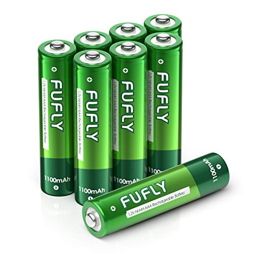 Fufly AAA Rechargeable Batteries 1100mAh - 1.2V Ni-MH High Capacity Low Self Discharge Precharged Triple A Battery (Pack of 8)