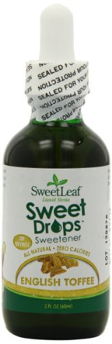 SweetLeaf Sweet Drops Liquid Stevia Sweetener, English Toffee, 2 Ounce (Pack of 2)