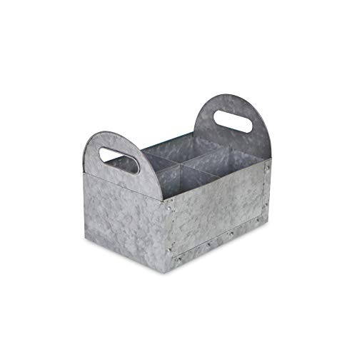 Cheung's FP-4018 Metal 4 Slot Rectangular Caddy with Side Metal Handles