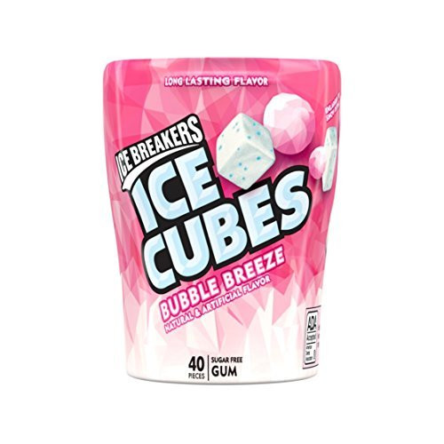 Ice Breakers Ice Cubes Sugar Free Gum with Xylitol, Bubble Breeze, 40 Count (Pack of 4) Ice Breakers Ice Cubes Sugar Free Gum with Xylitol, Bubble Breeze, 40 Count (Pack of 4)