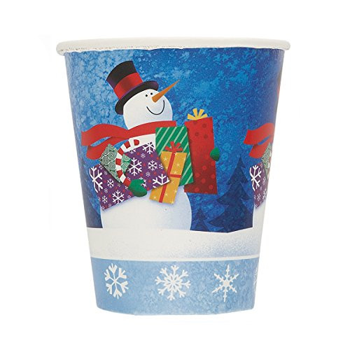 9oz Snowman Gifts Holiday Paper Cups, 8ct