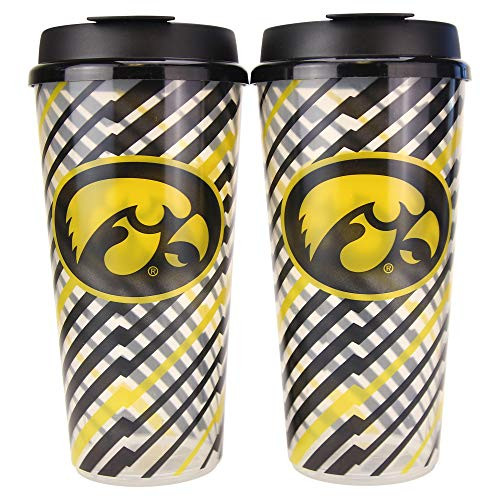 Whirley Drink Works NCAA 32oz Bolt Large Travel Tumbler Cups w/Lids 2-Pack (Iowa Hawkeyes) Whirley Drink Works NCAA 32oz Bolt Large Travel Tumbler Cups w/Lids 2-Pack (Iowa Hawkeyes)