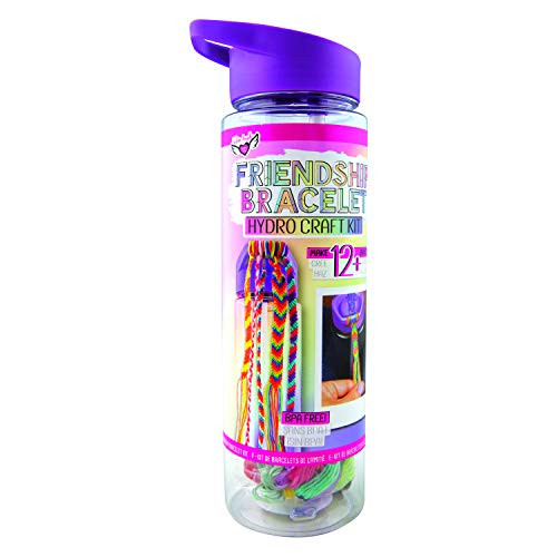 Fashion Angels Friendship Bracelet Hydro Craft Kit 12531 Make Your Own Friendship Bracelets, Includes 20oz. BPA Free Water Bottle,multi