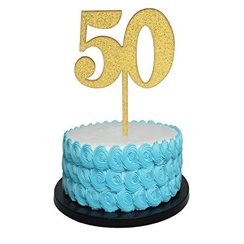 Happy 50th birthday cake topper for 50th Anniversary birthday cake topper party decorations gold acrylic Happy 50th birthday cake topper for 50th Anniversary birthday cake topper party decorations gold acrylic