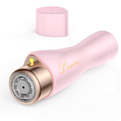 Facial Hair Remover for Women, Leuxe Painless Hair Removal Waterproof Shaver Razor with LED Light for Peach Fuzz Fine Hair Chin Cheek Upper Lip Facial Hair Remover for Women, Leuxe Painless Hair Removal Waterproof Shaver Razor with LED Light for Peach Fuzz Fine Hair Chin Cheek Upper Lip