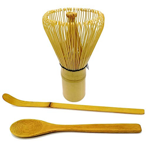 Bamboo Brush Matcha Whisk with Scoop and Spoon Bamboo Whisk for Matcha Tea Whisk Green Tea Whisk