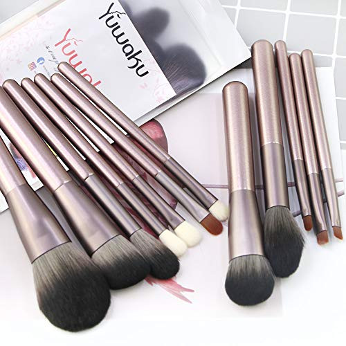 Makeup Brushes Set, Yuwaku Professional Make Up Brush 12Pcs Premium Foundation Kabuki Powder Blush Eyeshadow Brushes with Poly Bag Makeup Brushes Set, Yuwaku Professional Make Up Brush 12Pcs Premium Foundation Kabuki Powder Blush Eyeshadow Brushes with Poly Bag