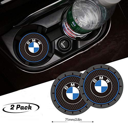 2Pcs Durable Non-Slip Silicone Cup Holder mat for BMW,Auto Cup Holder Insert Coaster pad