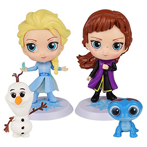 Frozen cake topper Action Figure Set 4Pcs Frozen cake decorations and Party Favors for Frozen party supplier birthday