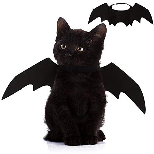 Nigua Pet Cat Bat Wings for Halloween, Cosplay Bat Wing Costume Decoration for Puppy Dog Cat