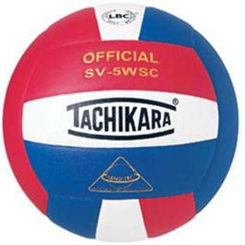 Tachikara Indoor Volleyball Scarlet/White/Royal
