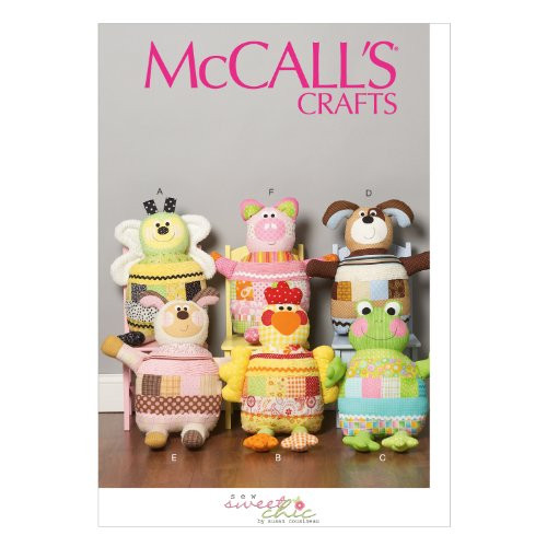 McCall Pattern Company M6807 Soft Animals Sewing Template, One Size Only
