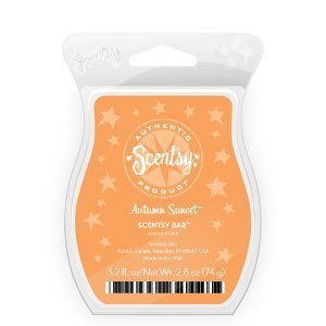 Scentsy Bar, Autumn Sunset, Wickless Candle Tart Warmer Wax 3.2 fl. oz. 8 squares by Scentsy